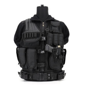 Black Mesh Tactical MOLLE Vest